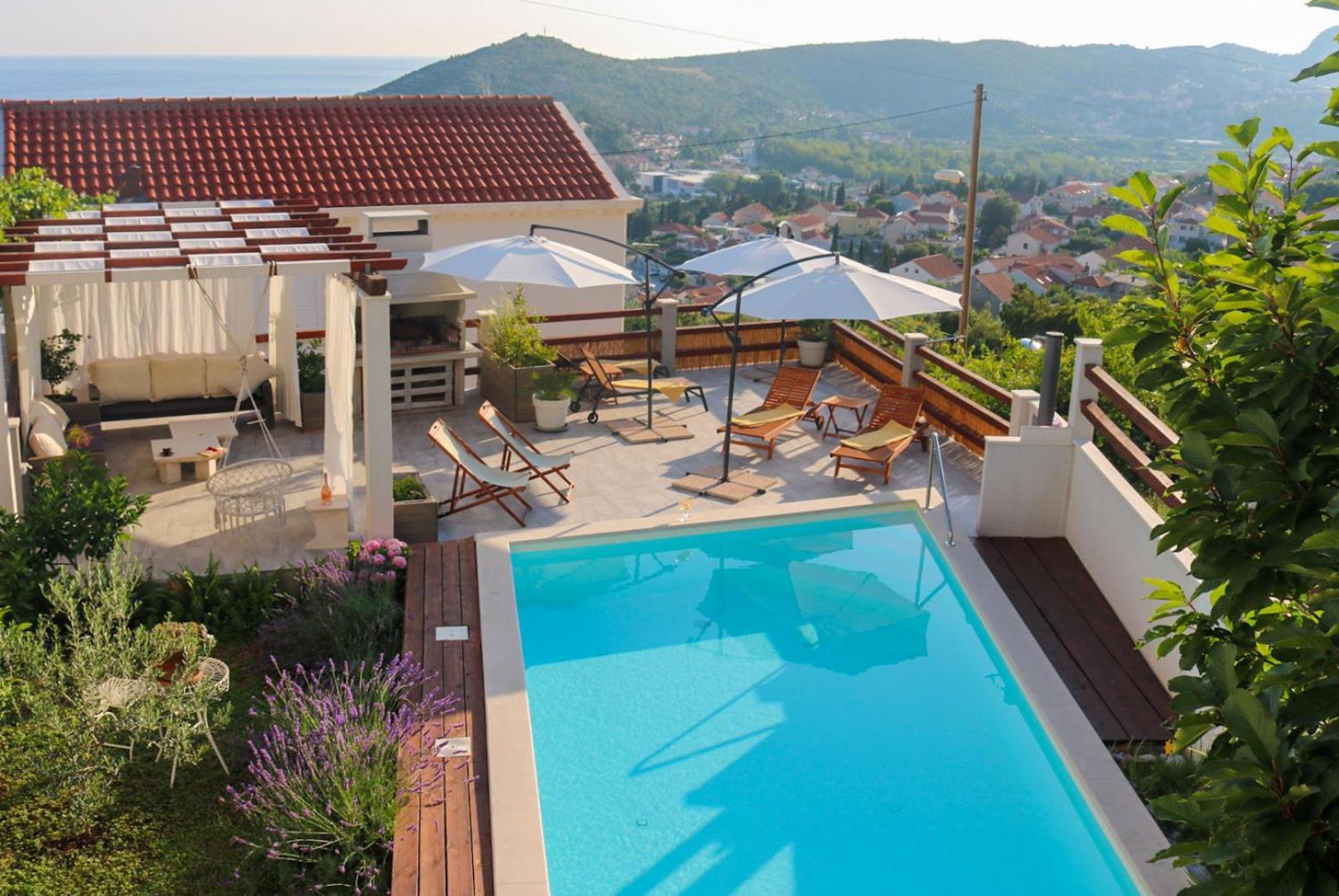 Villa My Rose With A Private Pool Mlini Exteriör bild
