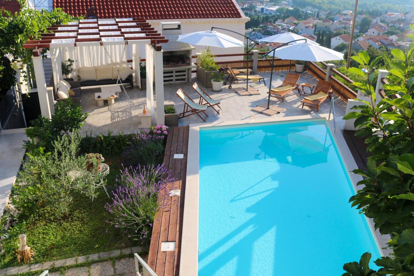 Villa My Rose With A Private Pool Mlini Exteriör bild